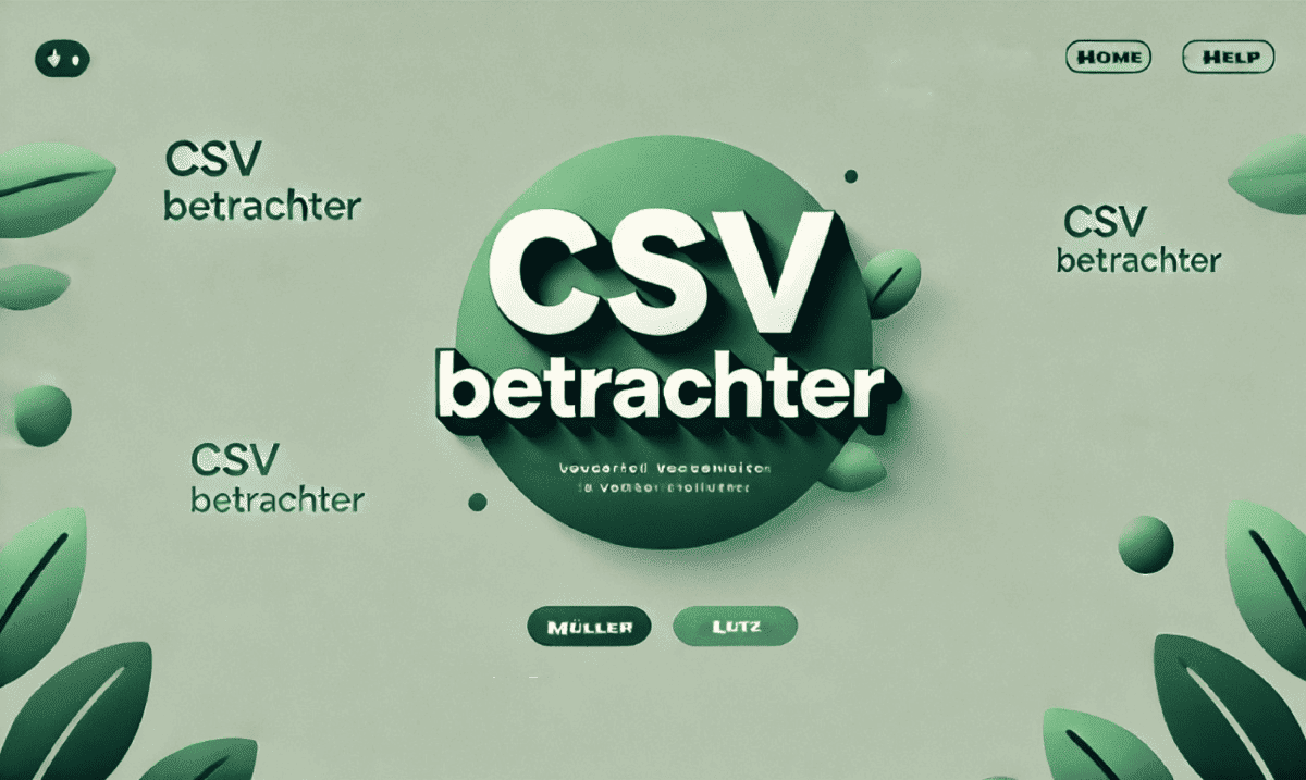 Ein einfacher CSV-Datei-Betrachter zur Anzeige und Analyse von CSV-Daten.